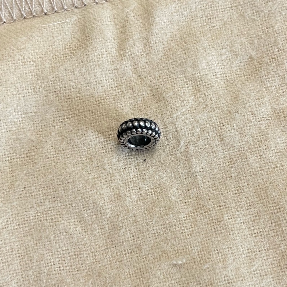 Pandora Beaded Sterling Silver Spacer Bead - two available